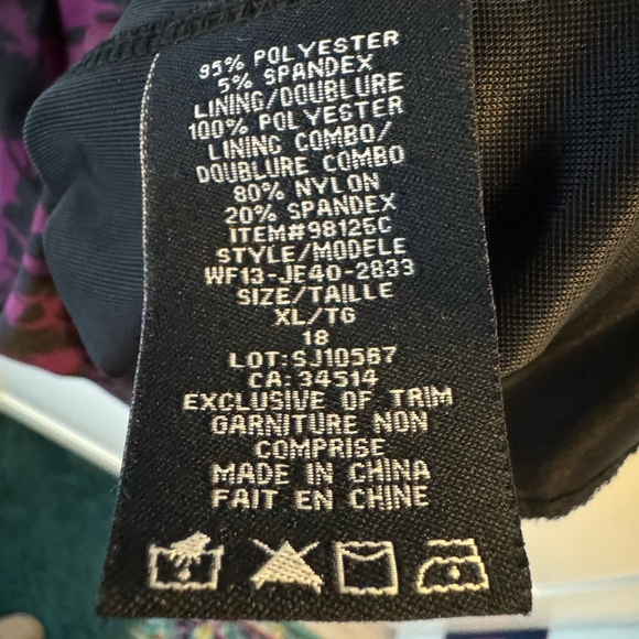 Purple and Black Knee Length Dress - Picture 4 of 10